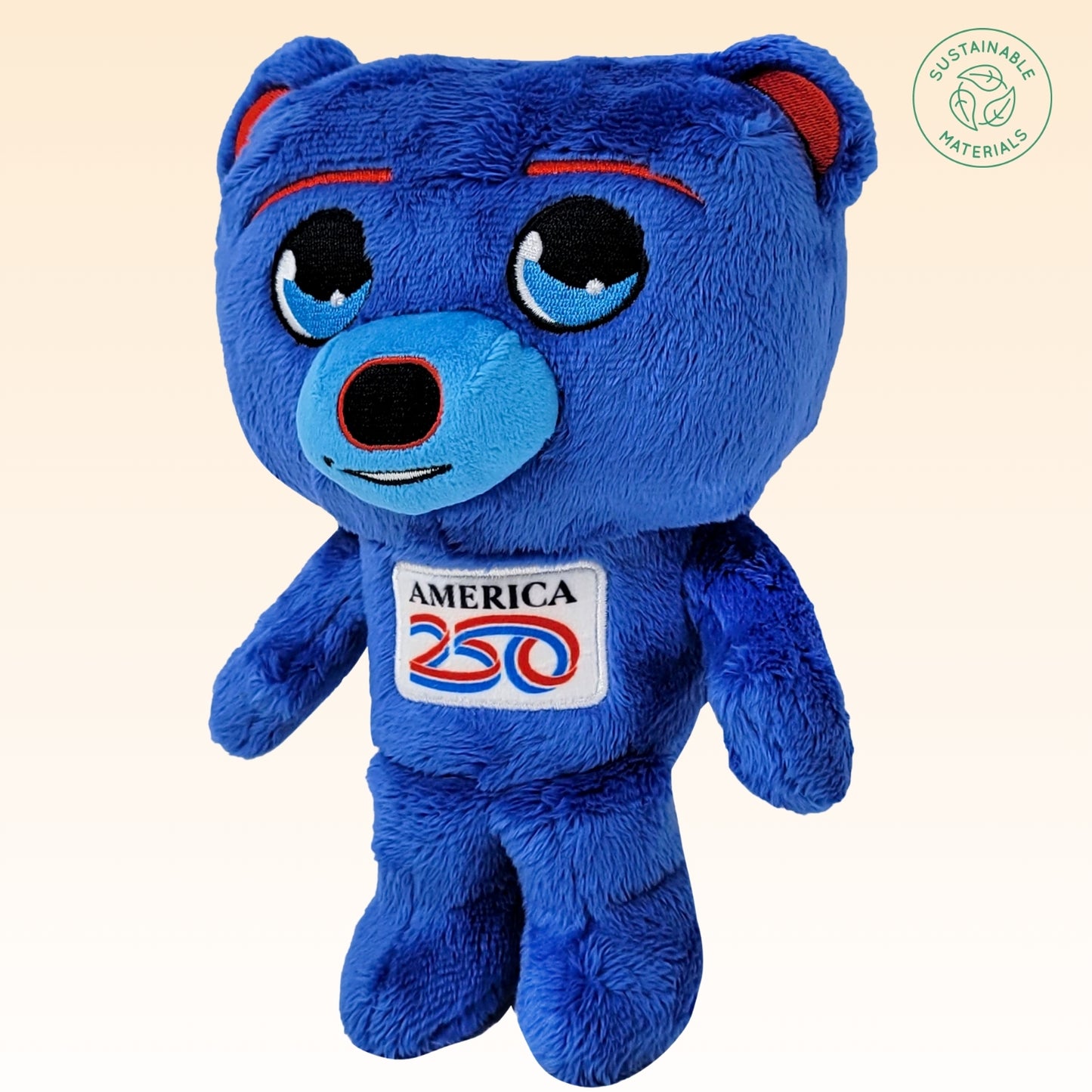 Grovii x America 250 – Midori Chibi U.S. Bear Plushie (8”) | Super Soft & Sustainable