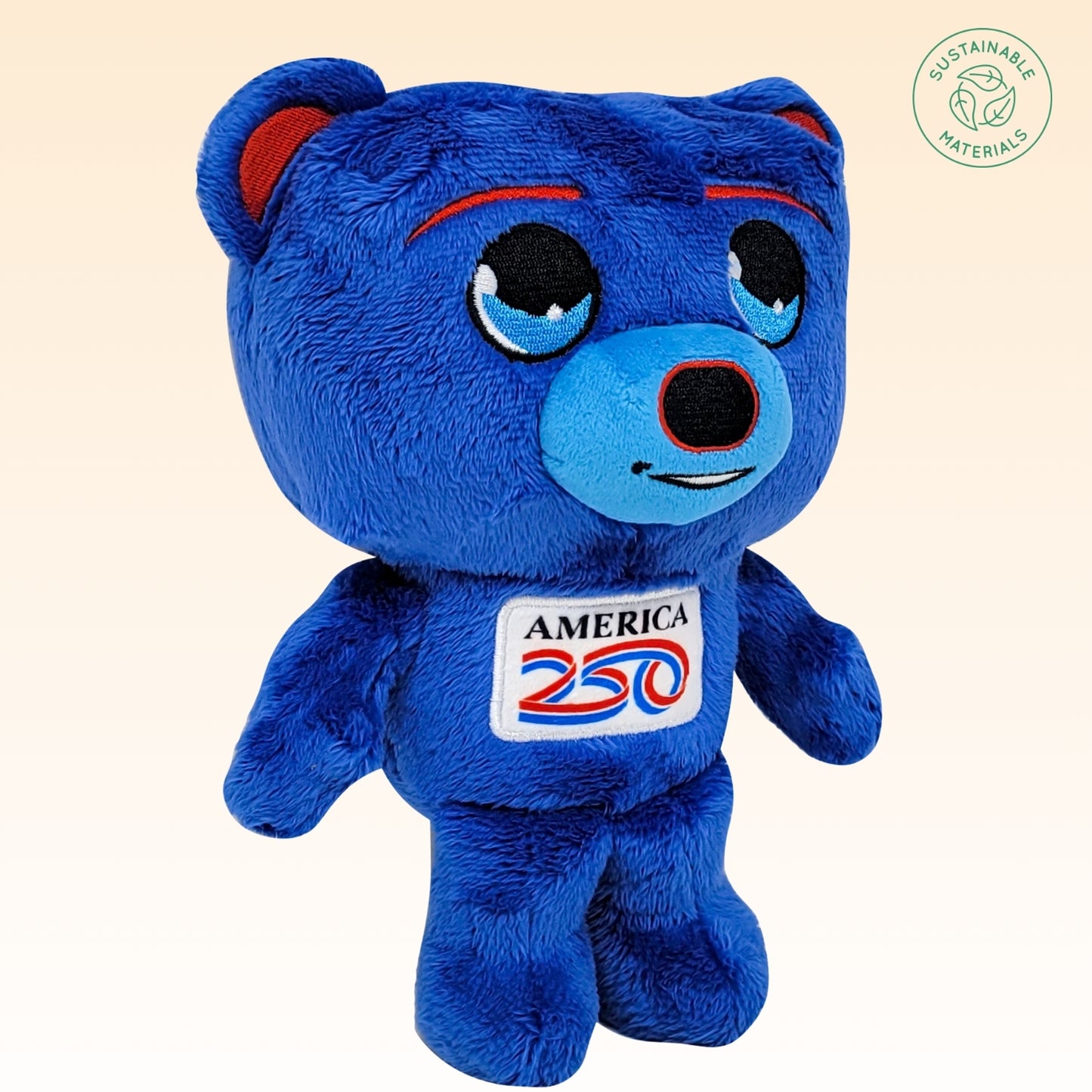 Grovii x America 250 – Midori Chibi U.S. Bear Plushie (8”) | Super Soft & Sustainable
