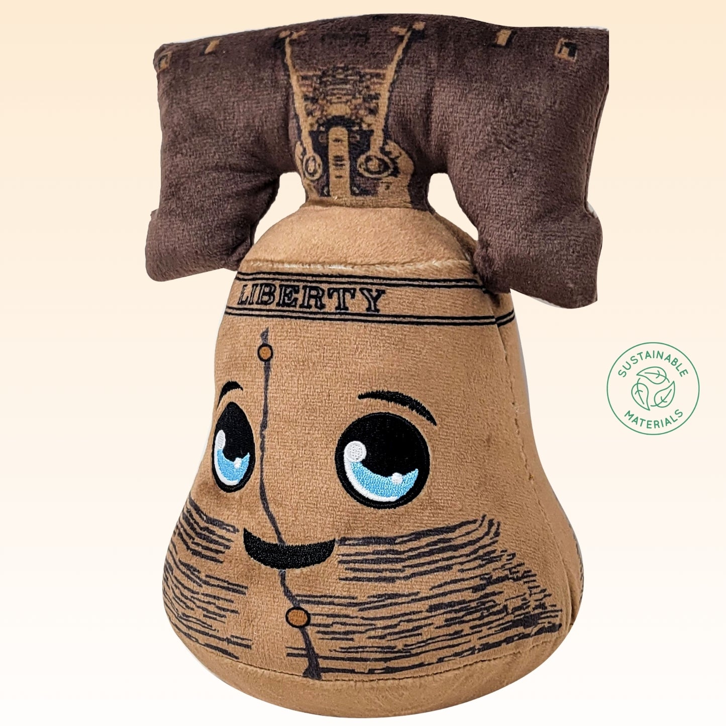 Grovii x America 250 – Midori Chibi Liberty Bell Plushie (8”) | Super Soft & Sustainable