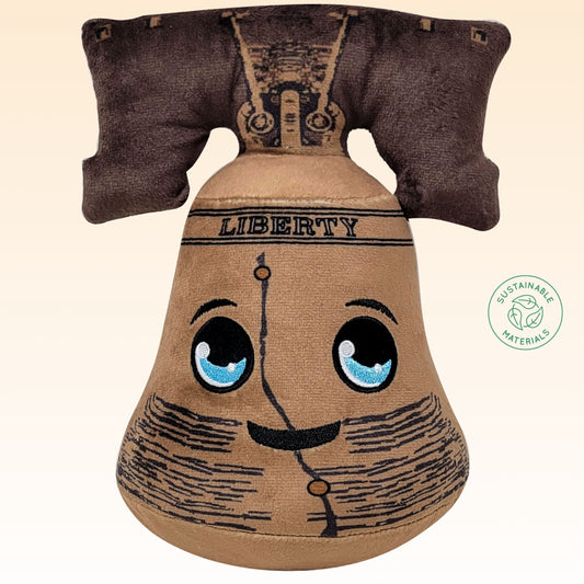Grovii x America 250 – Midori Chibi Liberty Bell Plushie (8”) | Super Soft & Sustainable