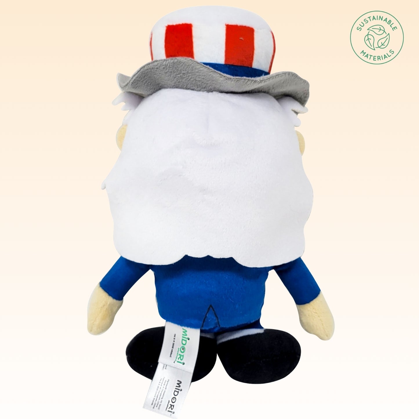 Grovii x America 250 – Midori Chibi Uncle Sam Plushie (8”) | Super Soft & Sustainable