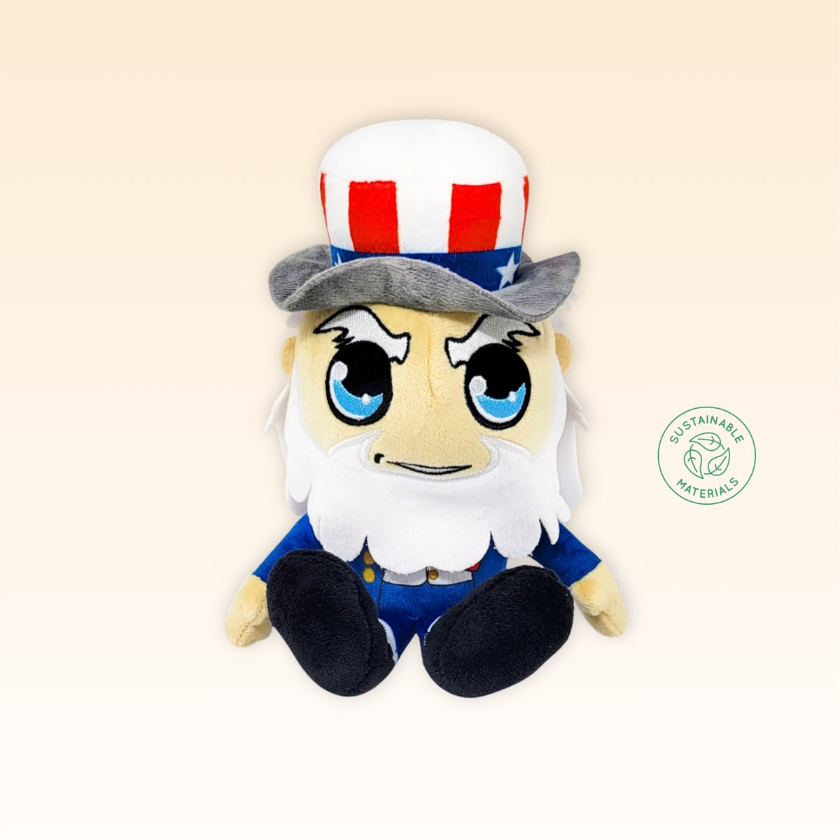 America 250 Midori Chibi Patriotic Plush Bundle — Uncle Sam, Bear & Eagle 3-Pack