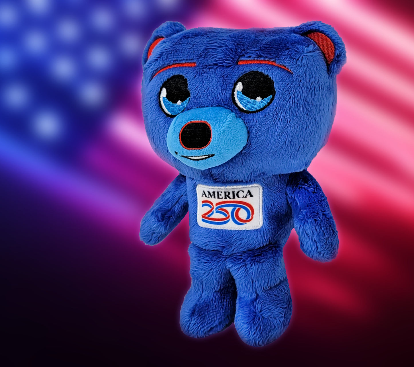 Grovii x America 250 – Midori Chibi U.S. Bear Plushie (8”) | Super Soft & Sustainable