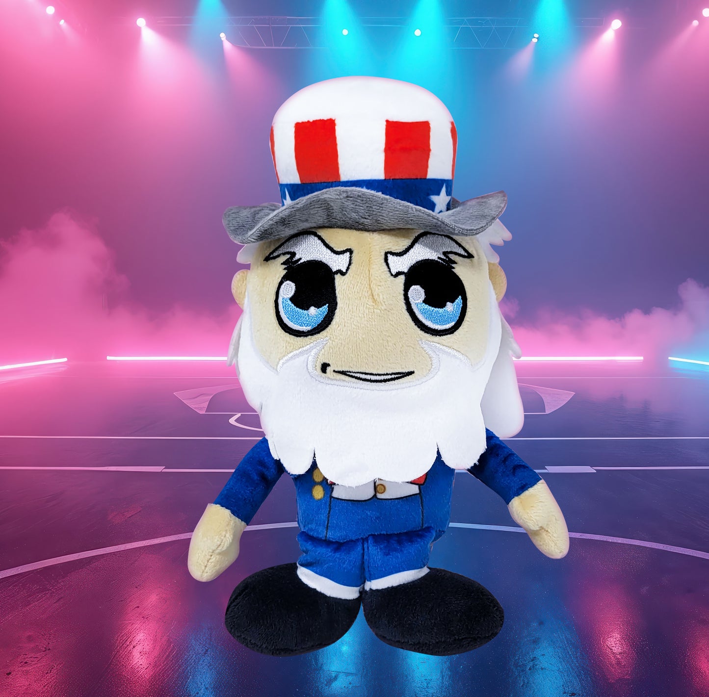 Grovii x America 250 – Midori Chibi Uncle Sam Plushie (8”) | Super Soft & Sustainable